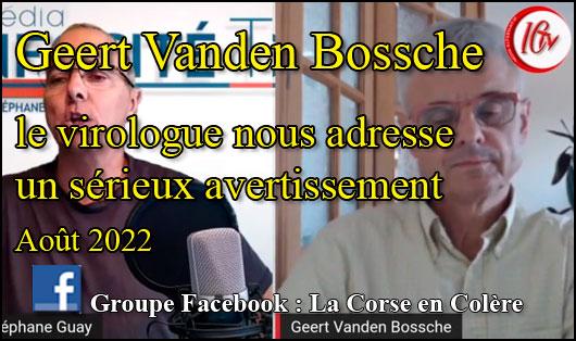 Le virologue geert vanden bossche nous adresse un seriux avertissement