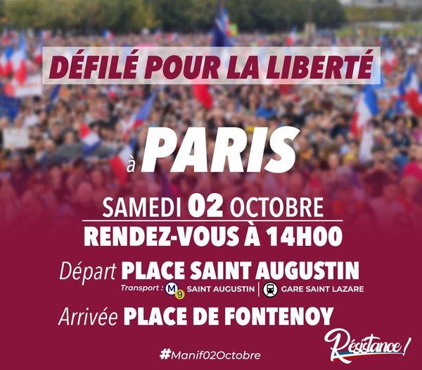 Manif paris 2 octobre