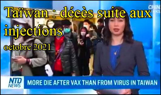 Taiwan plus de morts apres l injection que le covid lui meme