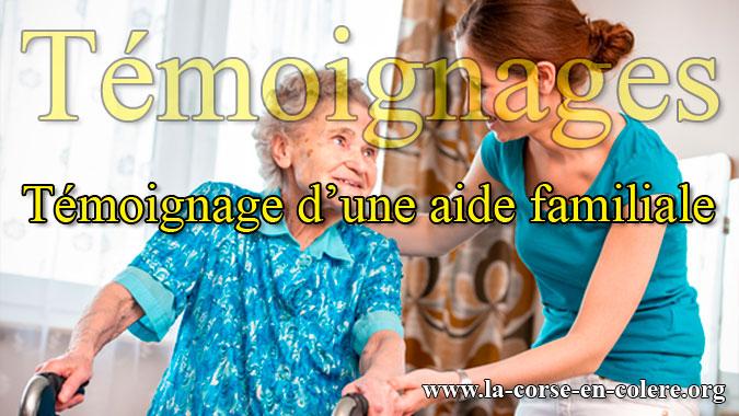 Temoignage aide familiale