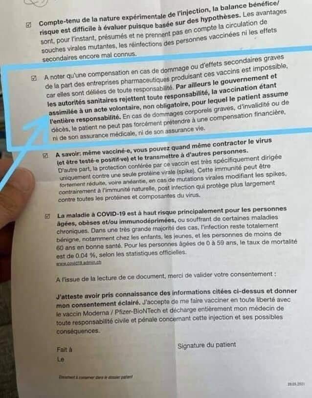 Vaccination consentement eclaire